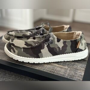 Women’s Hey Dudes Camouflage Slip-On Shoes